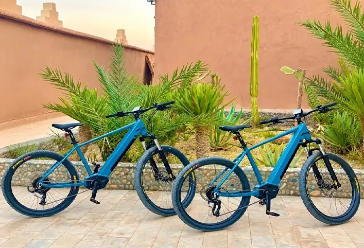 Electric bike in Skoura Oasis