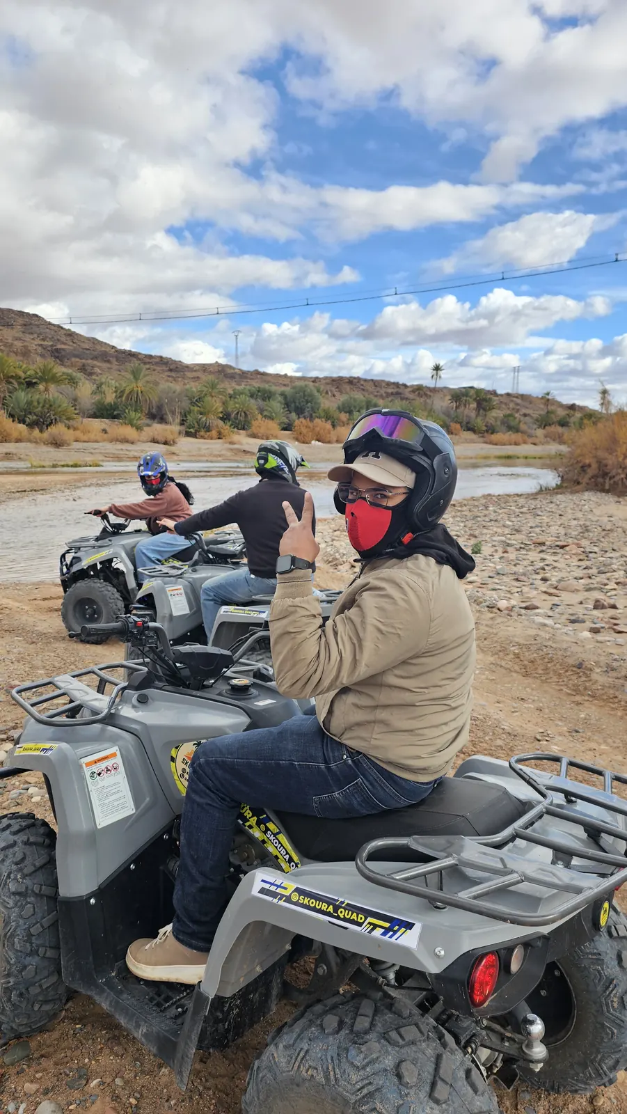 Safety briefing before quad tour