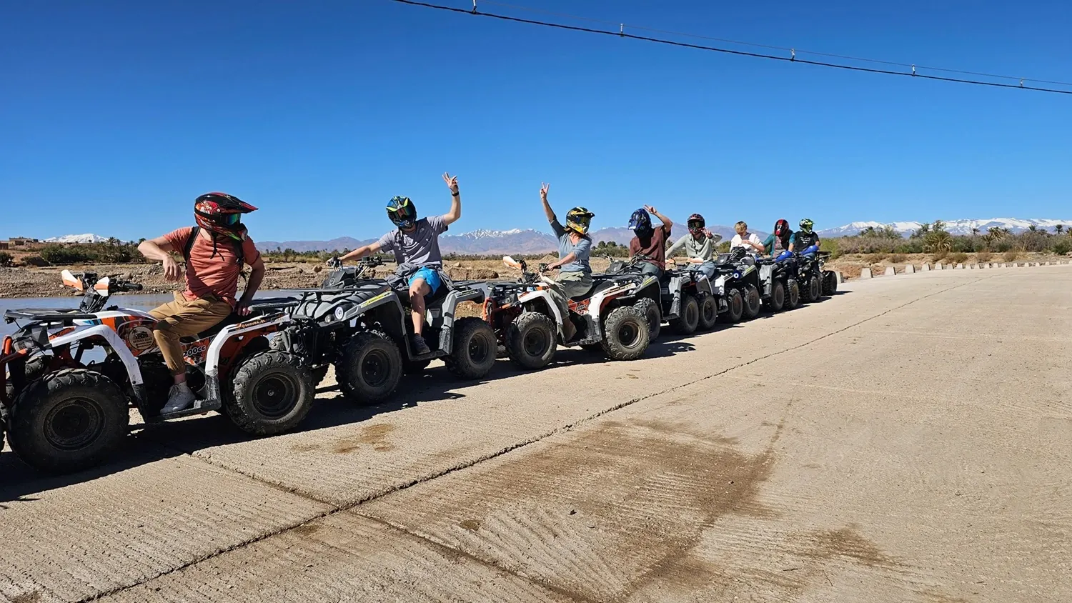 Close up of a quad bike